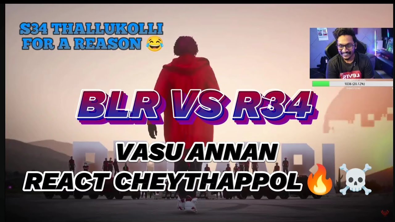 BELLARI VS R34 VIDEO VASU ANNAN REACT CHEYTHAPPOL 🔥😮‍💨#tva #eaglegaming #bellari #blindrebel #gtarp