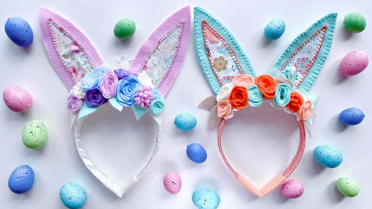Conjunto De Orejas De Conejo Rosa Para Mascotas, Diadema
