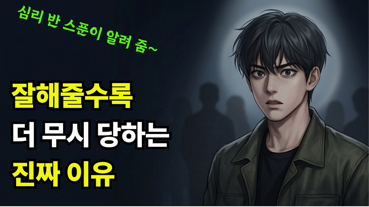 잘해줄수록 더 무시당하는 진짜 이유 | 심리적 체급을 바꾸는 3가지 방법