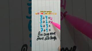 Math IQ Test 😱🧠💥❤ #maths #iqtest #mathstricks #braintest #mathematics #puzzle #trending