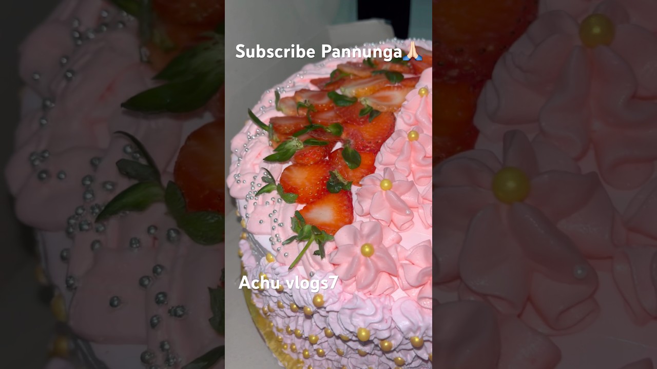 #cake strawberry cake design🥰🎂