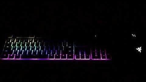 Razer Ornata + Deathadder Elite + Audio Visualizer