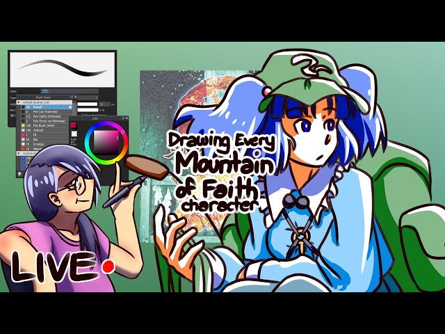 Kappa and Tengu ~ Drawing Midgame Bosses from Touhou 10: Mountain