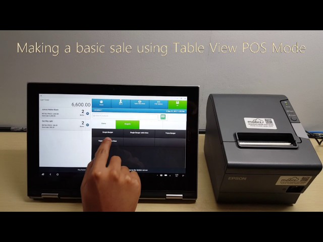 Demo of Mobiz POS in Table View Mode Fit for Bill Out Restaurants