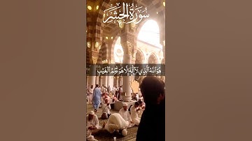 SURAH Al HASHR 🤍 سورة الحشر Finger Tracking Masjid Nabawi Egzon ibrahimi #surahalhashr #سورة_الحشر