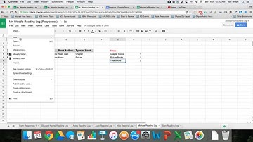 Fancy Reading Logs with Forms & Sheets - Part 2