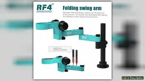 RF4 Stereo Microscope Articulating Arm Rotatable Universal Both Arms Stand Telescopic 360 Lifting M
