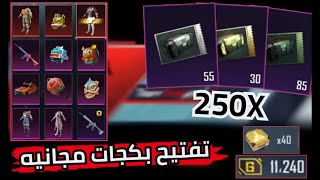 تفتيح بكجات ببجي موبايل - صناديق أسد التخفي المميز وصناديق كلاسيك [+250 صندوق] | PUBG MOBILE