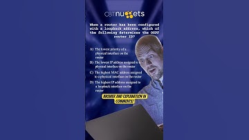 When a router has been configured with a loopback address...? #ccna #examprep