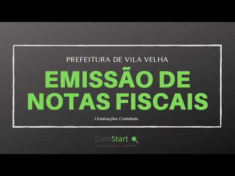 Como emitir nota fiscal de serviço no site da Prefeitura de Vila Velha? (SIMPLES NACIONAL)