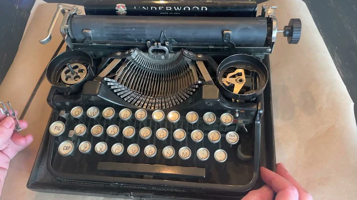 Antique Underwood Portable Typewriter Repair Intro - Underwood Three Bank Typewriter