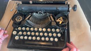 Antique Underwood Portable Typewriter Repair Intro - Underwood Three Bank Typewriter