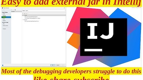 Steps to add external jar in IntelliJ