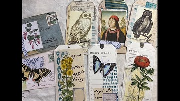 Tutorial | making more and journal cards tags with painted elements