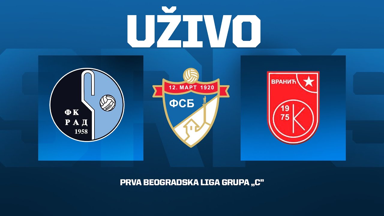 RAD - VRANIĆ (02.11.2025.) Prva Beogradska liga Grupa "C", 11. kolo