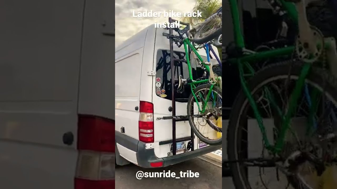 DIY Van Build | Ladder bike rack install | 