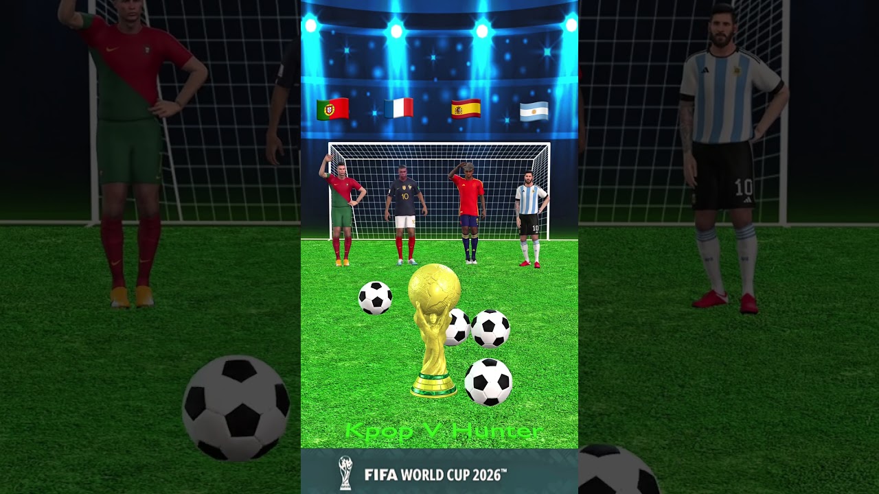 Who will be the World Cup champion? #shorts  #animation  #worldcup  #kpopdemonhunter #cr7 #messi