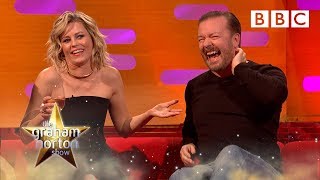 Ricky Gervais CAN’T REMEMBER Elizabeth Banks at the Golden Globes | The Graham Norton Show - BBC