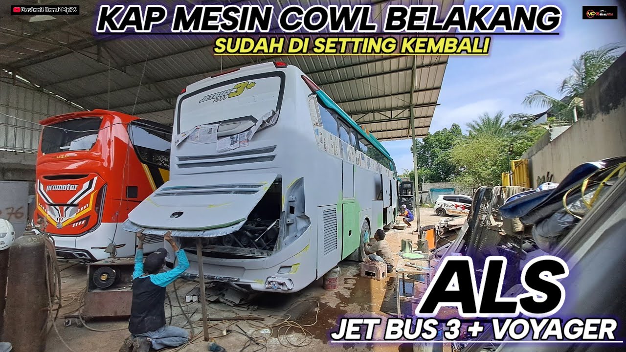 PT ANTAR LINTAS SUMATERA KAP MESIN COWL BELAKANG SUDAH DI SETTING ULANG ...!!!
