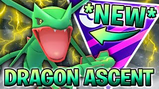 I TRIED OUT *NEW* DRAGON ASCENT RAYQUAZA AND NUKED ZACIAN IN THE MASTER LEAGUE | GO BATTLE LEAGUE