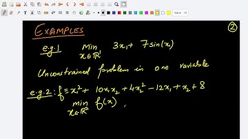 01 Getting started with unconstrained optimization (part 1 of 2)