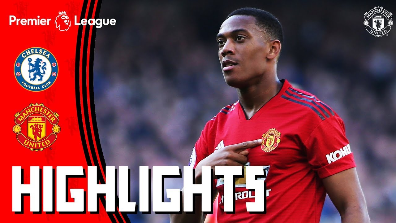 chelsea 2018-19  New 2022  Highlights | Chelsea 2-2 Manchester United | Premier League | Martial Double for the Reds