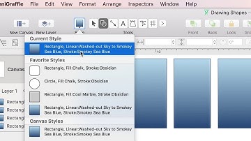 Shape Tool & Style Well — OmniGraffle 7 for Mac