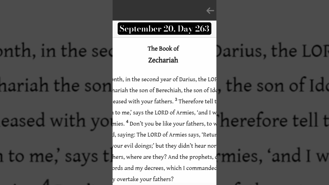 Day 263 Of Reading The Bible In Chronological Order Religion God Jesus Christmas