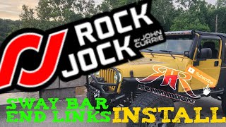 JEEP TJ OR LJ ROCK JOCK SWAY BAR END LINK INSTALL