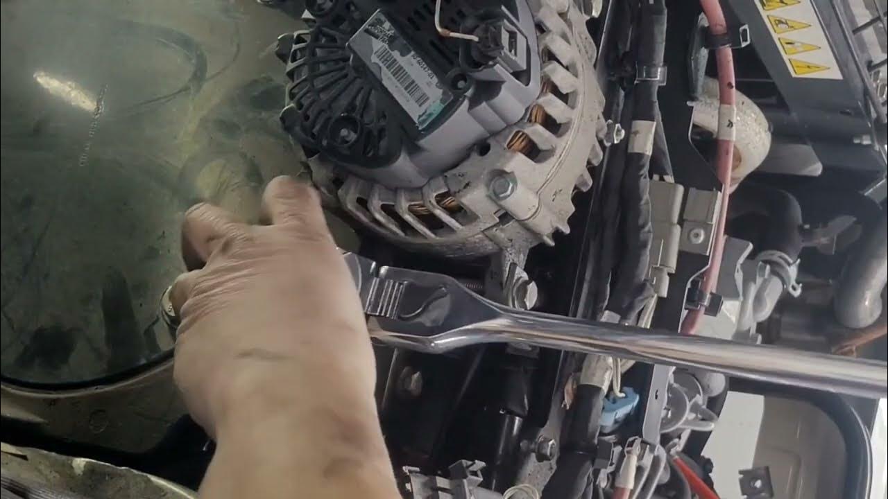 Carrier Reefer Supra S8 Alternator Tensioner and Drive Belt Replacement