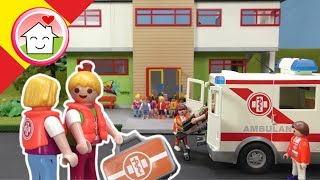 Playmobil En Español Primeros Auxilios En La Escuela A La Hora Del Recreo - La Familia Hauser