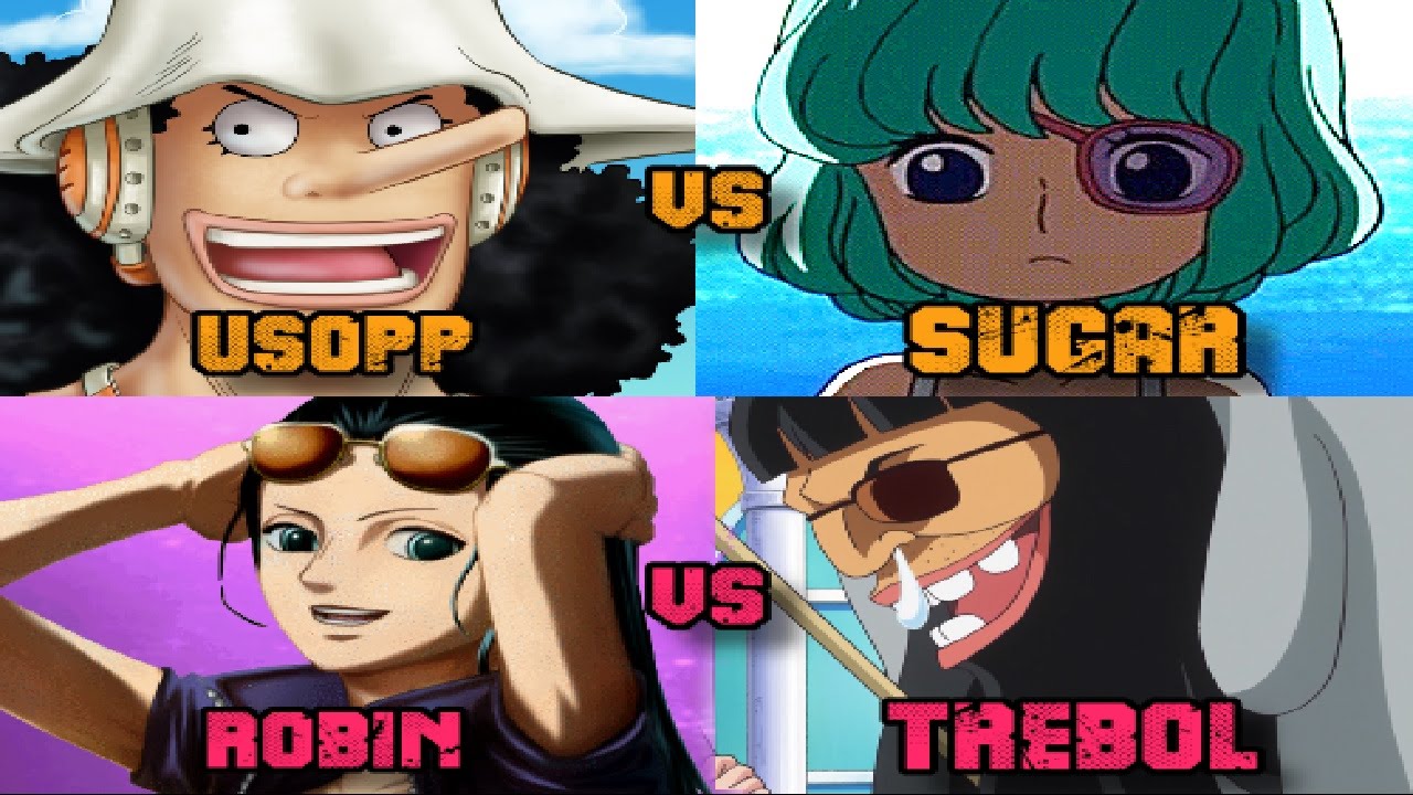 USOPP & ROBIN VS TREBOL & SUGAR - YouTube