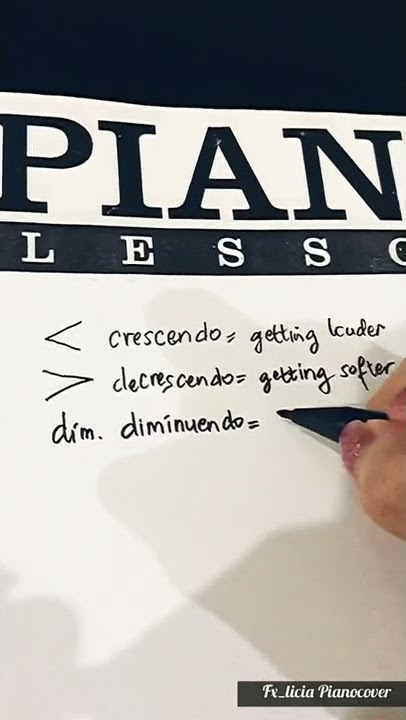 Diminuendo (dim.) 💃🏻Performance Direction 🎼 Classical Music ABRSM Grade 1 Piano Theory #shorts