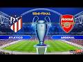 ATLETICO MADRID vs ARSENAL - UEFA Champions League 2026 Semi Final | Full Match Simulation PES