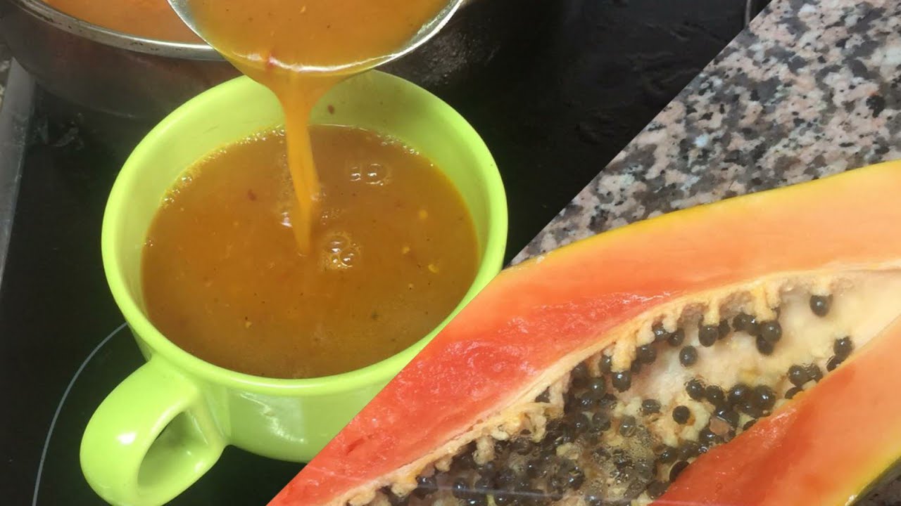 Papaya soup Recipe during weight loss diet include this soup in