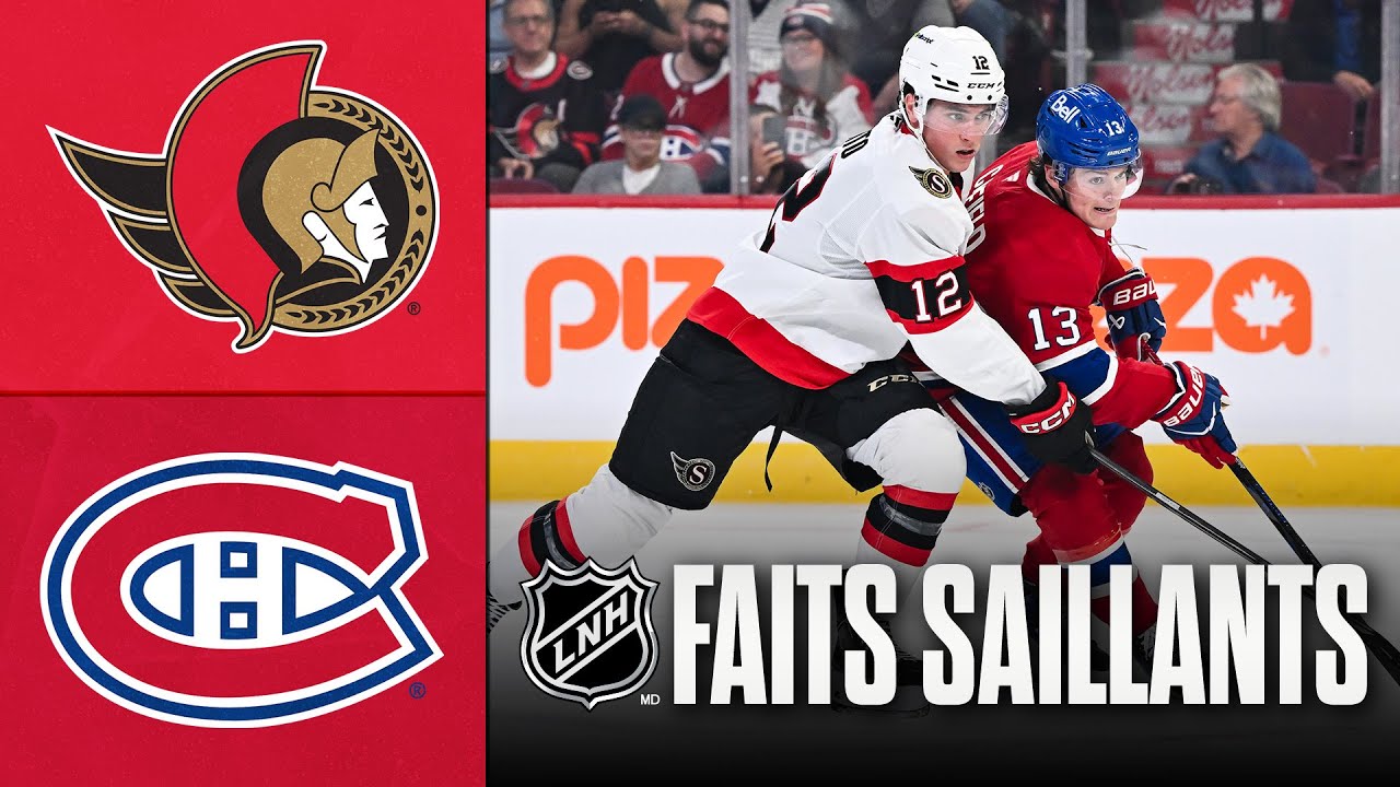 Sénateurs vs Canadiens 1/11/25 | Faits saillants