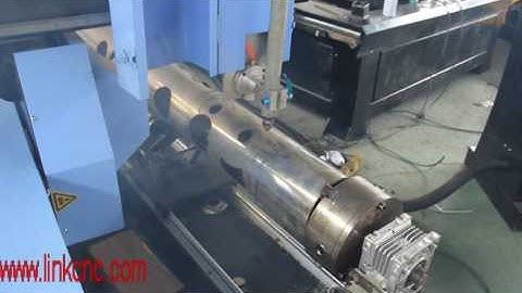 LINKCNC-LXP1530 Plasma cutting machine with rotary work test