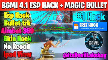 BGMI HACK 4.1 | BGMI 4.1 MOD APK | BGMI ESP HACK | BGMI NEW HACK TODAY | HOW TO HACK BGMI HACK