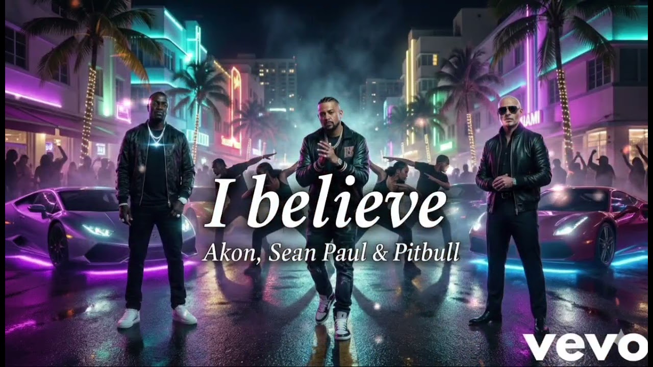 Akon, Sean Paul ft Pitbull - I Believe (Official Audio)