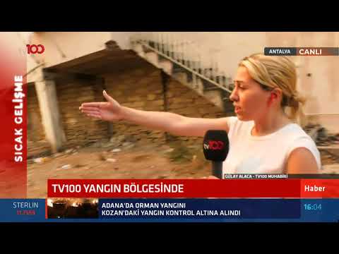 tv100 Antalya'daki yangında yanan köy ve evleri gezdi, son durumu anlattı