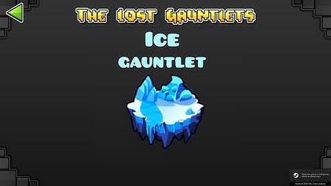 Geometry Dash. Polihedral by CreatorFreeze. Ice gauntlet