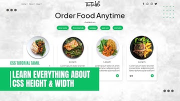 Learn everything about css height and width? | css tutorial for beginners in tamil