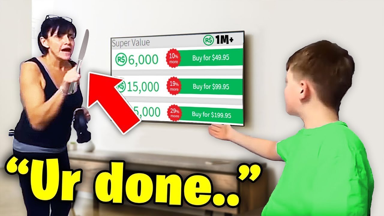 Kid Steals Mom S Credit Card To Buy 100 000 Robux Roblox Youtube - steal robux