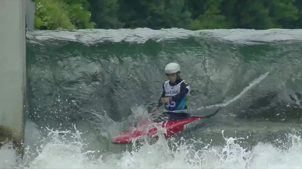 Juan Huang China Semi-Final / 2023 ICF Canoe-Kayak Slalom World Cup ...