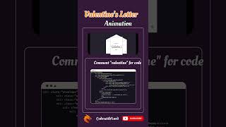 Valentine’s Letter Animation Using HTML CSS JavaScript 💌 | CodewithLord