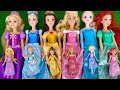 Disney Princess Doll Makeover ~ DIY Miniature Ideas for Barbie Wig, Dress, Faceup, andMore! DIY