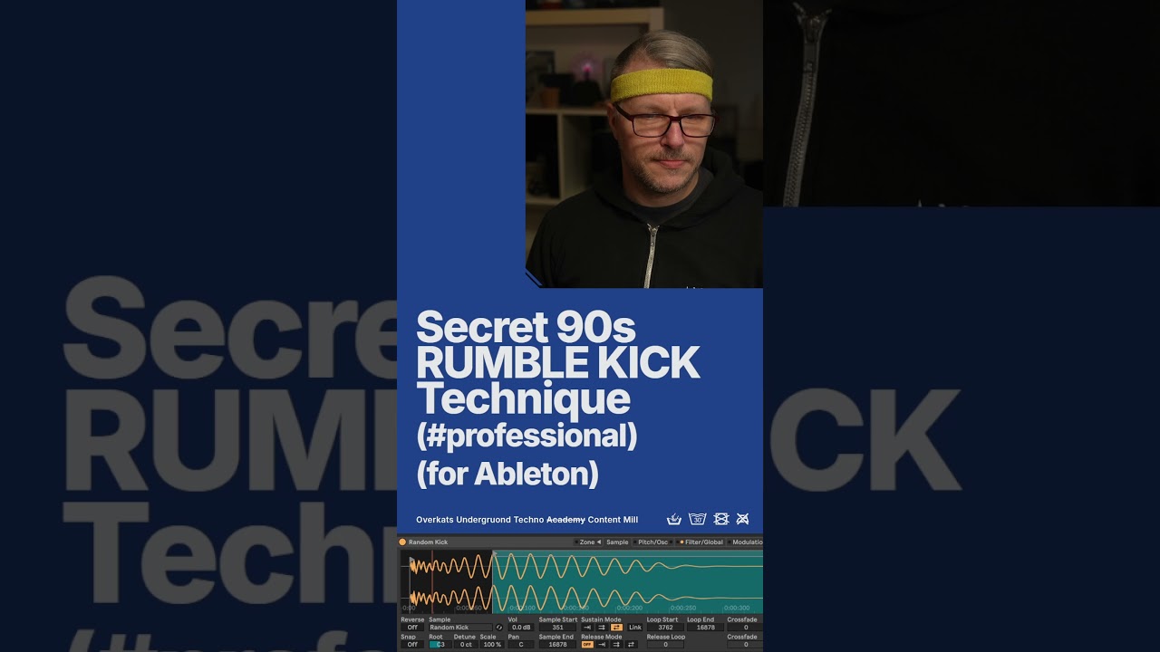 How to make a rumble kick in Ableton: A top secret technique, so secret, nobody talks about it