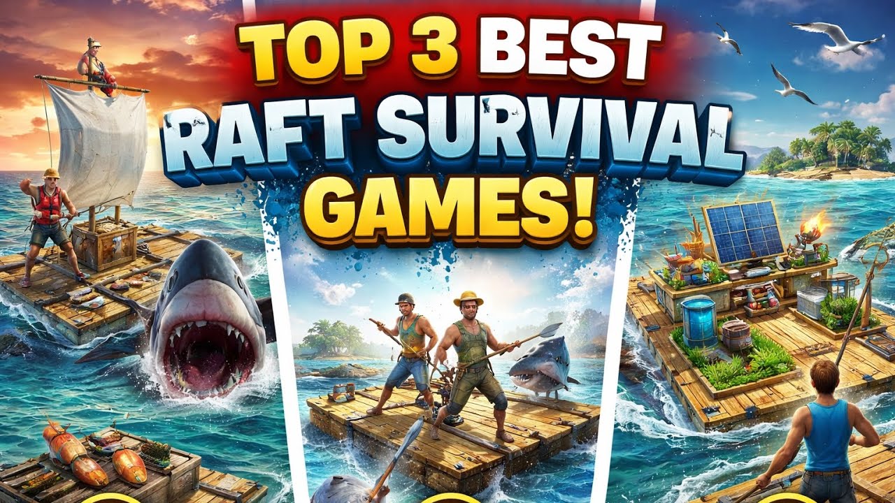 Top 3 Best Raft Survival Games for Android 2026 🔥 | Ultra Realistic ...