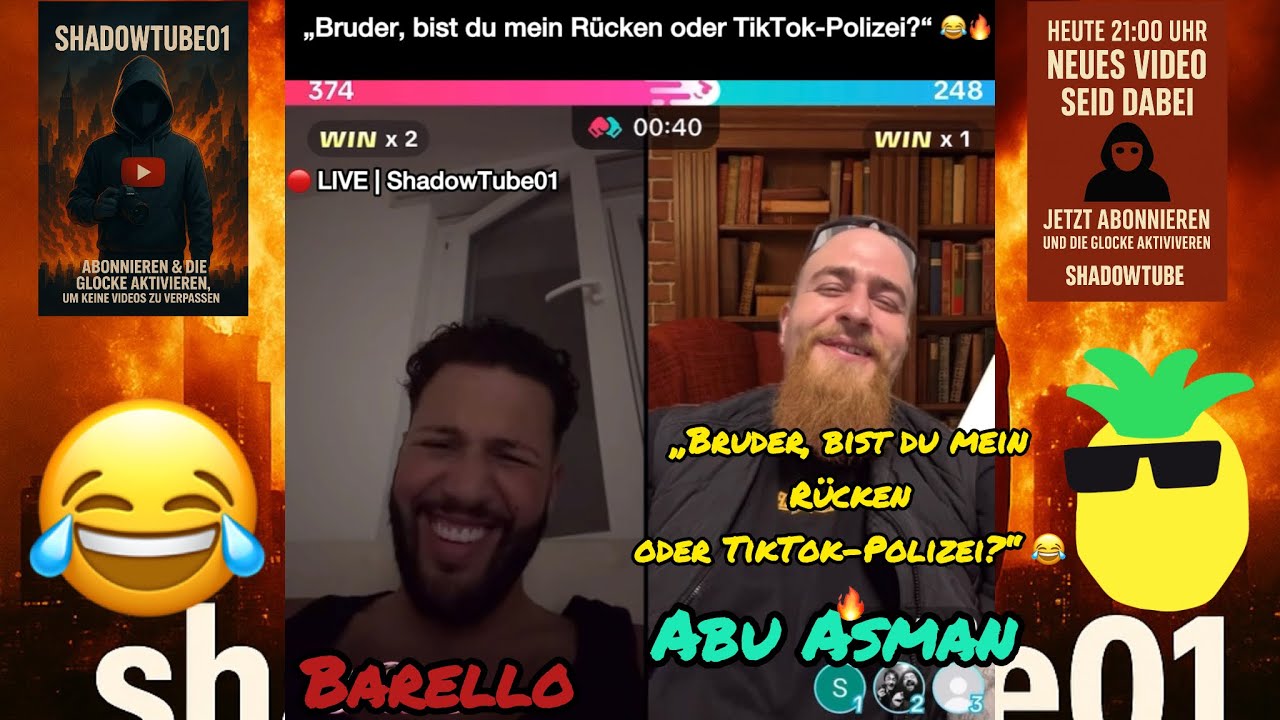 Barello zu Abu Asman: „Warum darf ich den von vorhin nicht erwähnen?“ 😂🔥