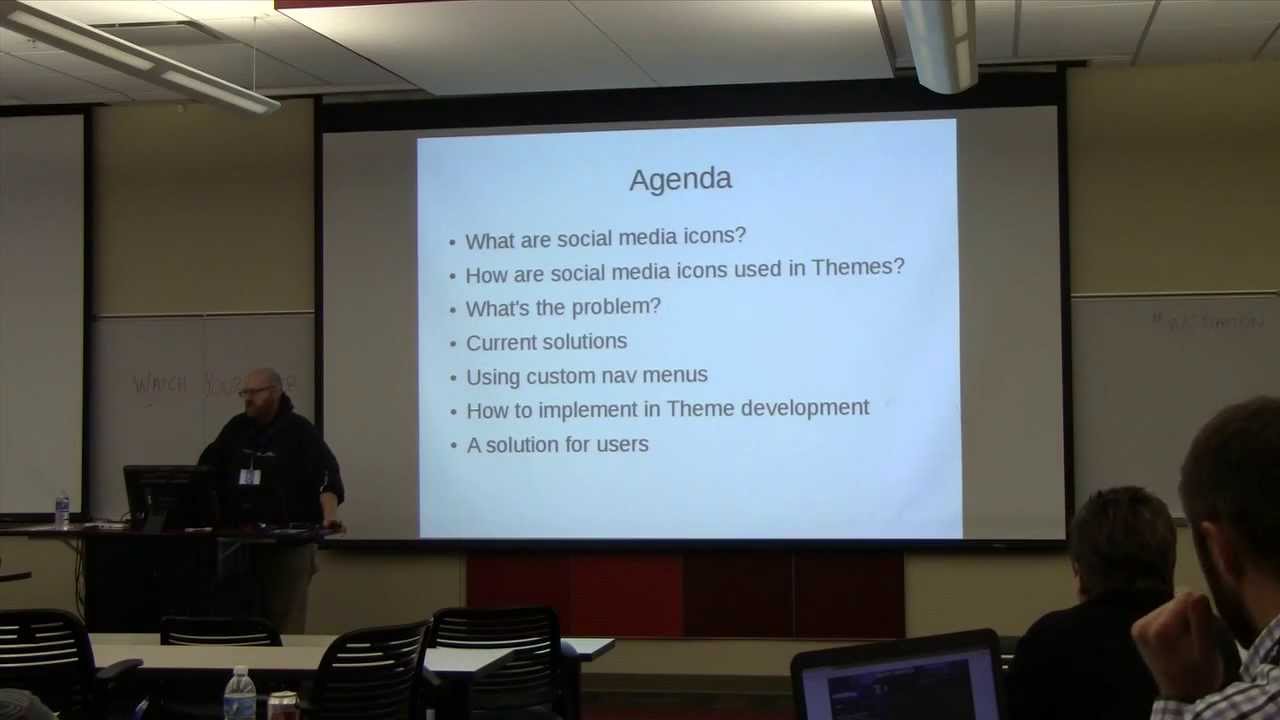 WCDayton 2014 - Portable Social Profile Links Using Custom Nav Menus by Chip Bennett